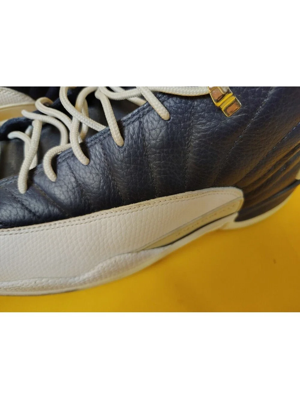 2012 Nike Air Jordan 12 Retro Obsidian Navy Blue White 130690-410 Men's Size 13